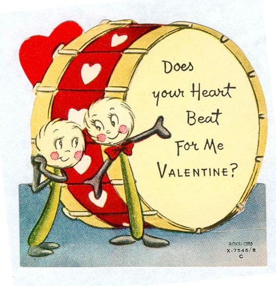 Felicitari vintage de Valentines day cu text in limba engleza